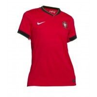 Camiseta Portugal Primera Equipación Replica Eurocopa 2024 para mujer mangas cortas